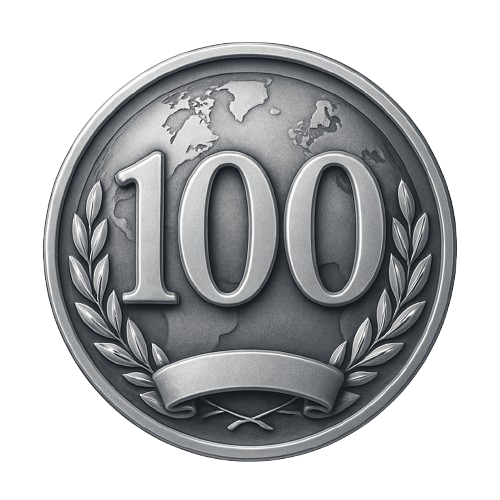 100+ countries